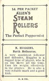 1934 Allen's VFL Footballers #68 Neville Huggins Back